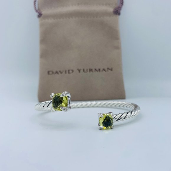David Yurman Jewelry - David Yurman 4mm chatelaine bypass Lemon Citrine